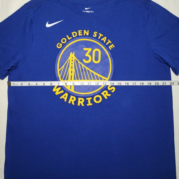 Nike Stephen Curry #30 Golden State Warriors Blue Crewneck T-Shirt Mens Size L - Picture 3 of 8